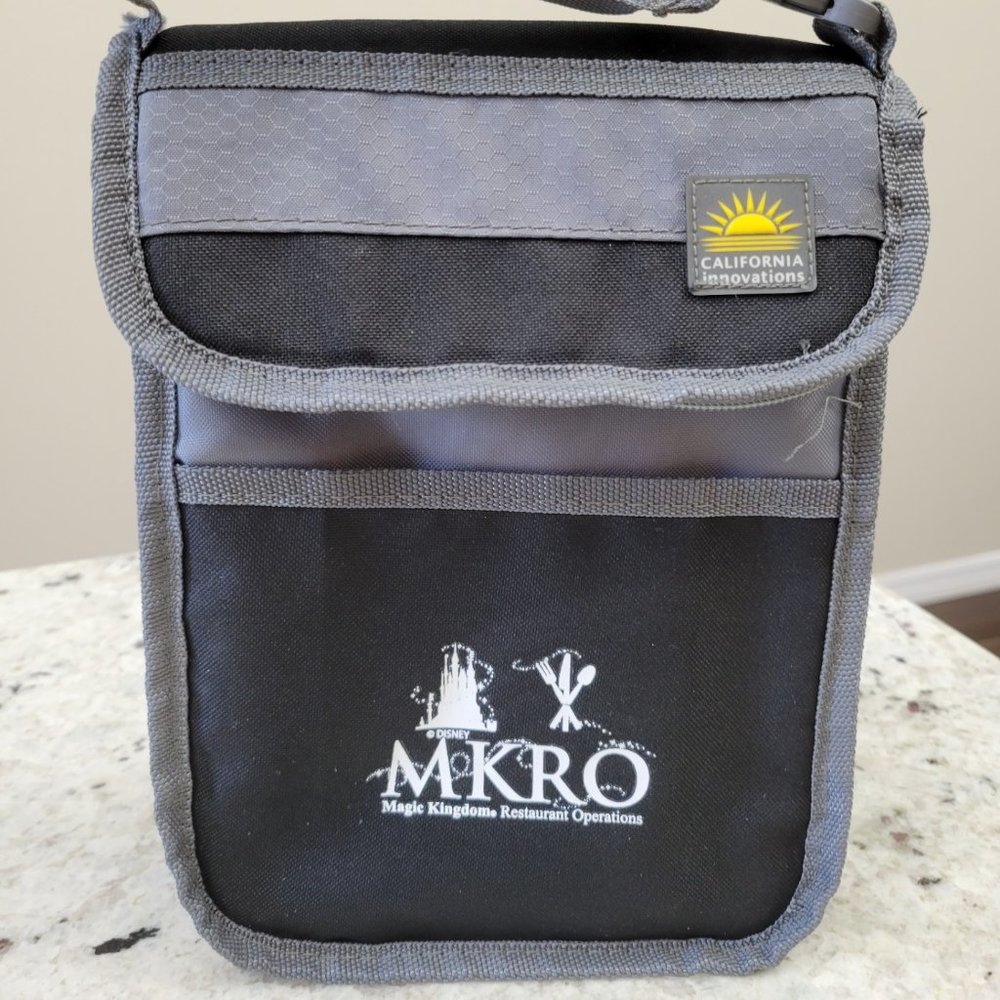 Disney MRKO cast member insulated lunch bag - black, zip or Velcro close